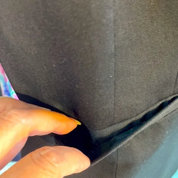 White House Black Market fancy tuxedo style black jacket - Picture 4 of 8